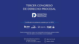 TERCER CONGRESO DE DERECHO PROCESAL  DÍA 1 [upl. by Niasuh]