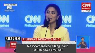 CNN PiliPinas Leni vs Sen Bongbong on IllGotten Wealth [upl. by Evars644]