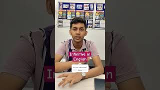 Infinitive in English  Grammar Lesson shorts [upl. by Annoid266]