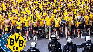 BVBGigantischer Fanmarsch  Dortmund vs PSG 152024 UCL [upl. by Noella]