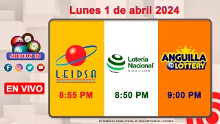 Lotería Nacional LEIDSA y Anguilla Lottery en Vivo 📺│Lunes 01 abril 2024 855 PM [upl. by Annairda]