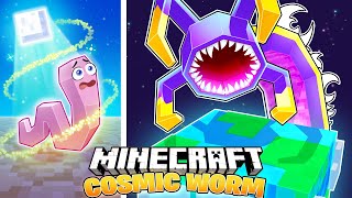 I Survived 100 Days as a COSMIC WORM in HARDCORE Minecraft [upl. by Yaner]