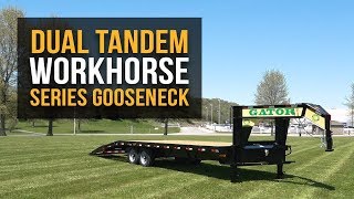 Gatormade 16k TandemAxle Workhorse Gooseneck Trailer  Features Review [upl. by Llednol347]