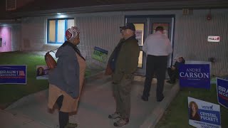 Lines start forming at 5 am for Election Day in central Indiana [upl. by Lelia]