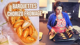 BARQUETTES SALEES CHORIZO FROMAGE FRAIS avec le moule barquettes GuyDemarle [upl. by Elwee71]