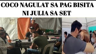 COCO MARTIN NAGULAT SA PAG BISITA NI JULIA SA SET NG BATANG QUIAPO cocojuls batangquiapo [upl. by Nibur]