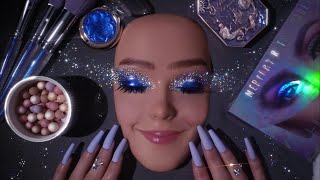 ASMR Cosmic Glam Makeup Application  Whispered Video For Sleep [upl. by Estrellita]