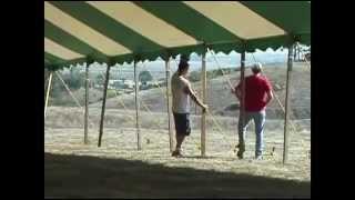 Installation of Ohenry 60x90 pole tent [upl. by Virgilio]