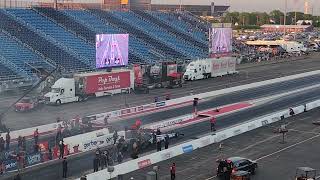 Tony Stewart Top Fuel qualifying at route 66 dragway NHRA in Joliet near Chicago [upl. by Buyse]