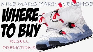 TOM SACHS x NIKE MARS YARD OVERSHOE  WHERE TO BUY  RESELL PREDICTIONS [upl. by Atalya57]