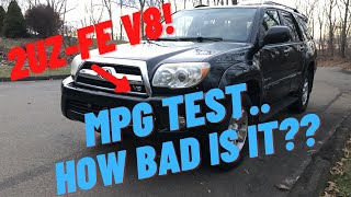 4th Gen V8 4runner Highway MPG Test Surprisingly Good [upl. by Nahsab]