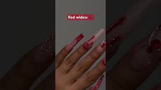 Red widow red spider glitternails [upl. by Schwarz]