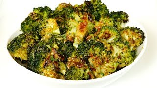 Roasted Broccoli with Garlic and Lemon Recipe [upl. by Alikat]