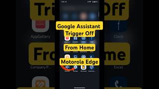 Turn off Google Assistant from Home  Motorola Edge  Stop Google Assistant Popping up ytshorts [upl. by Aisatnaf]