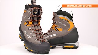 Zamberlan 2092 Mountain Trek GTX RR Mens Mountaineering amp Hunting Boots [upl. by Enyale]