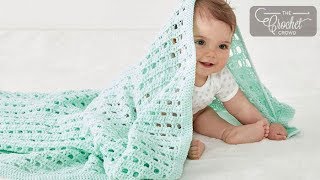 Easy Happy Baby Crochet Baby Blanket [upl. by Elihu384]