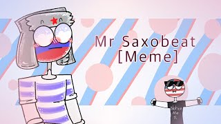 Mr Saxobeat  Animation Meme Flipaclip  CountryHumans RusAme [upl. by Ogawa]