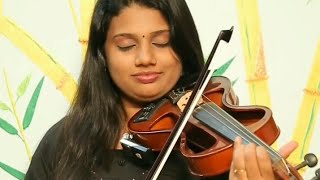 Manam Thelinje ninna violin cover by Aparna Babu 🎻 1million mohanlal reels trending violin [upl. by Alegna]