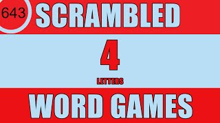 Scrambled Word Games  Can you guess all scrambled words Jumbled Words Guess the Word Games [upl. by Nath]