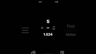 How To Convert Between Meter And Foot  MiKm iOS [upl. by Quitt553]