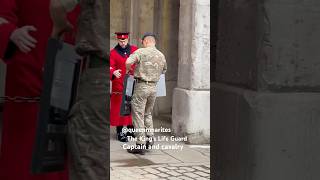 Captain and cavalry ♥️🇬🇧🙏The King’s Life Guard highlights horse london hisrory travel [upl. by Kumler229]