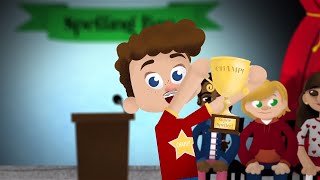 Champion of the Spelling Bee official Danny Weinkauf  Songs for Children [upl. by Ociredef]