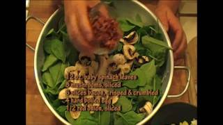 How to Make a Spinach Salad [upl. by Doralyn]