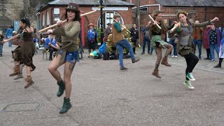 Gidderskins are a new Morris side  30th September 2023  Morris dancers in Ludlow [upl. by Dnarud639]