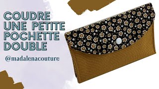 Coudre une petite pochette double  Tuto Couture Madalena [upl. by Htebilil]