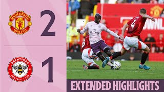 Manchester United 21 Brentford  Extended Premier League Highlights [upl. by Ahsimal770]