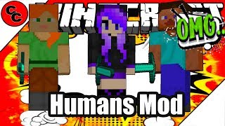 Minecraft Mods quot Humans Mod 122 quot [upl. by Suirtimed]