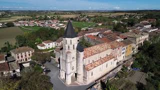 Église Saint Blaise de Labastide de Lévis  Drone 4K [upl. by Edythe]