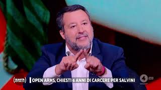 MATTEO SALVINI A QUARTA REPUBBLICA RETE 4 16092024 [upl. by Aidnis]