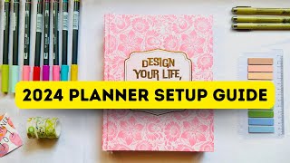 How to Set Up your New PLANNER  2024 Planner Setup [upl. by Akemot]