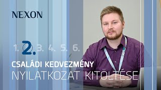 NEXON TUDÁSTÁR 2023 2 rész A családi kedvezmény nyilatkozat [upl. by Arukas]