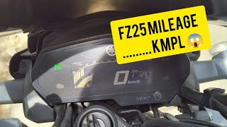 YAMAHA FZ 25 BS6 HIGHWAY MILEAGE TEST  KITNA DETA HAI [upl. by Edorej]