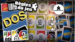 2️⃣ DOS 2️⃣ règle du jeu en français par expliquemoica de chez MATTEL [upl. by Wehttam]