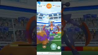 Pokemon GoT45 Mega Garchomp超級烈咬陸鯊 Raid Solo by S Mamoswine amp Articunono weather boost111123 [upl. by Fachini215]