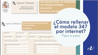 🖊 Cómo presentar el modelo 347 por internet Declaración informativa anual de operaciones AEAT [upl. by Dorsey845]