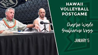 Hawaii MVB vs LoyolaChicago Post Game Charlie Wade amp Guilherme Voss [upl. by Turk]