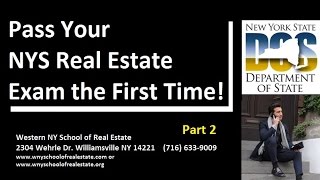 Pass Your NYS Real Estate Exam the First Time Part 2 [upl. by Ellehcem255]