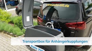 Transportbox für Westfalia Fahrradträger BC 60  Montage amp Bedienung [upl. by Yellat]