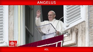 January 14 2024 Angelus prayer Pope Francis  ASL [upl. by Laks]