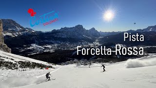 Pista Forcella Rossa di Cortina dAmpezzo la discesa simbolo delle Dolomiti dolomitisuperski ski [upl. by Anthiathia272]