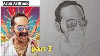 Aavesham Fahadh Faasil Drawing Easy  Aavesham Movie Fahadh Faasil Drawing  part 3  Arun ArtBook [upl. by Blondie397]