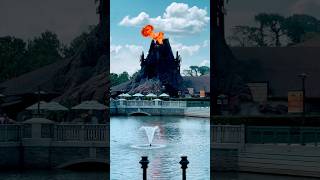 Volcano at Rainforest Cafe  Disney Springs  Walt Disney World [upl. by Mcconaghy]