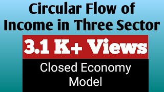 Circular Flow of Income in Three Sector Economy  Closed Economy Model [upl. by Lateehs30]