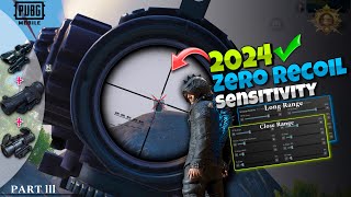 2024 Best Sensitivity Settings For All Devices ✅ Gyroscope amp Non Gyro  PART lII  PUBGBGMI 🔥 [upl. by Alda]