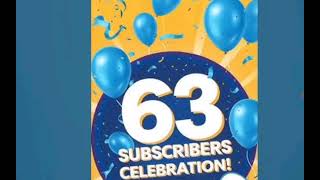 THANK U SOO MUCH FOR 63 SUBCRIBERS [upl. by Namyw]