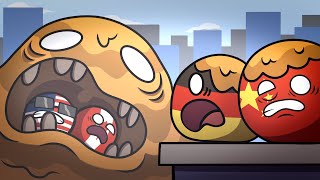 Countryballs vs Garbage Monster [upl. by Eemaj702]